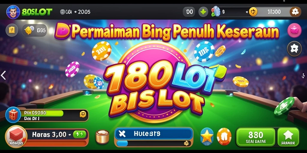 Tampilan gameplay seru 180SLOT dengan fitur Bingo interaktif.