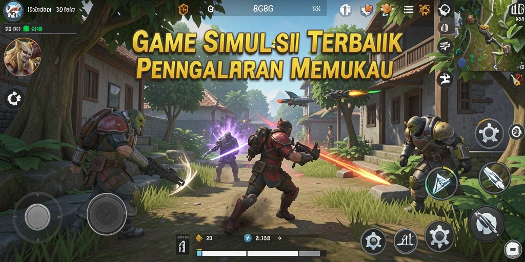 Tampilan gameplay menakjubkan dari 8G8G dalam suasana simulasi.