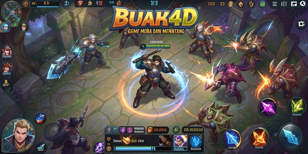 Gameplay seru BUAH4D dengan pertempuran tim yang mengasyikkan.