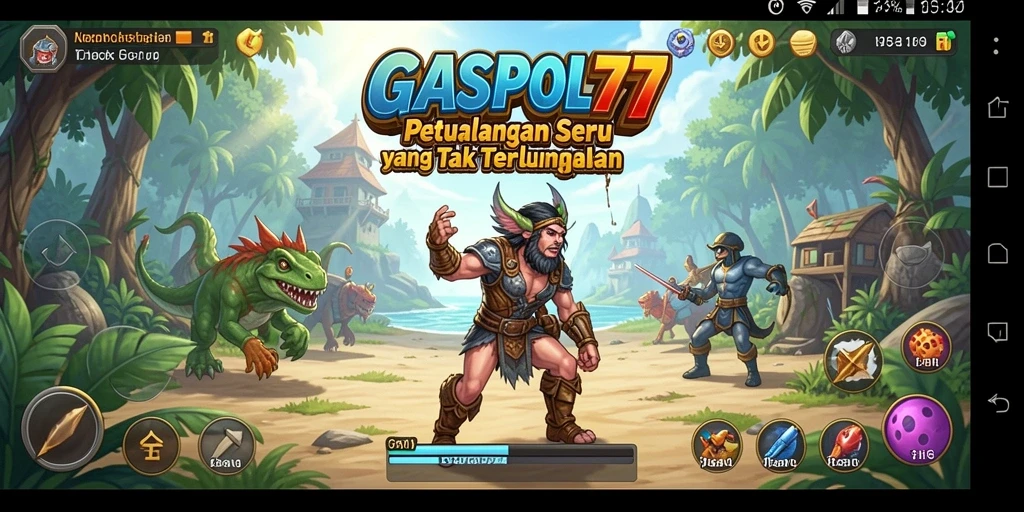 Tampilan gameplay menegangkan dalam petualangan GASPOL77.