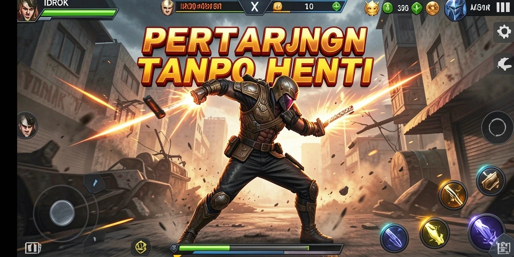 Tangkapan layar gameplay IDROK dengan aksi seru dan mendebarkan.
