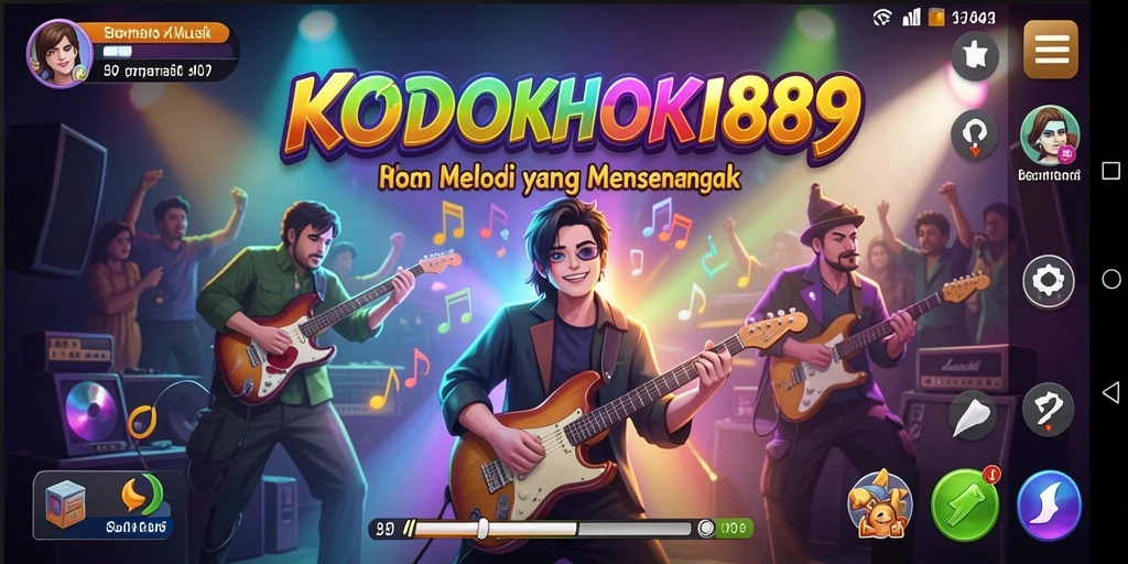 Tampilan gameplay seru KODOKHOKI889 dengan berbagai pilihan lagu.