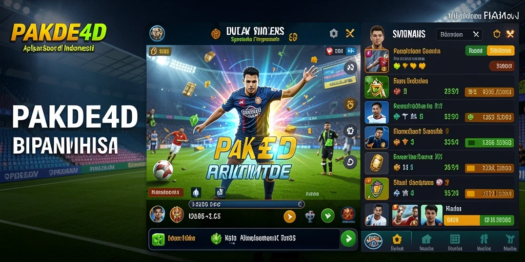 Screenshot utama PAKDE4D menampilkan gameplay taruhan olahraga yang menarik.