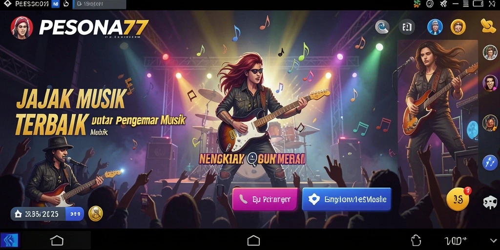 Tampilan gameplay PESONA77 yang menarik dan penuh warna.