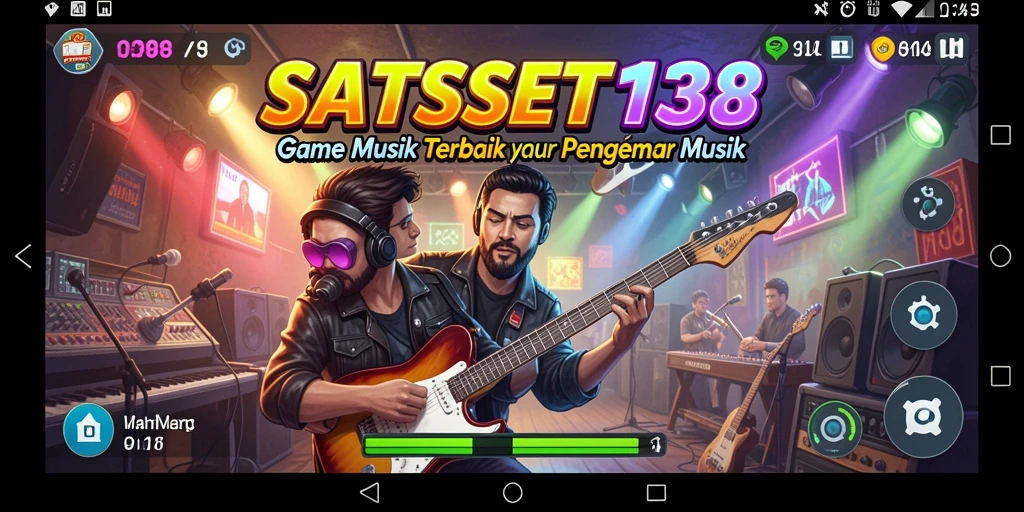 Tangkapan layar gameplay SATSET138 menampilkan aksi seru bermain musik.