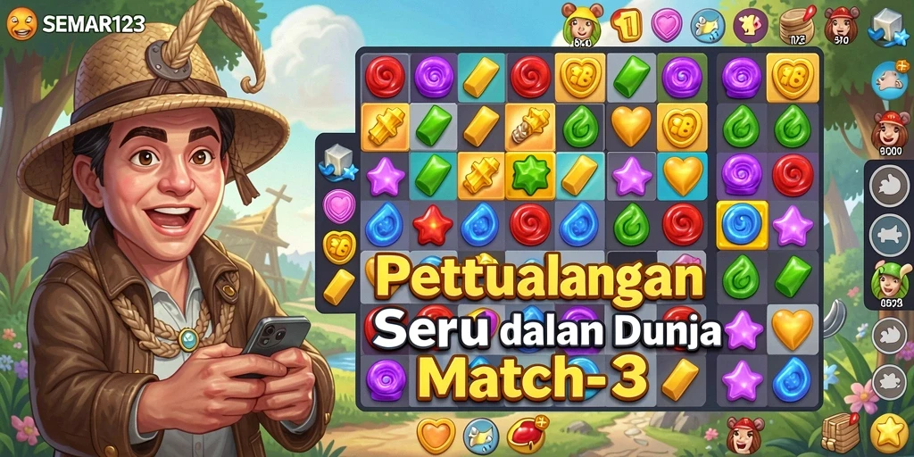 Gameplay menarik dari SEMAR123 dengan kombinasi warna-warni.
