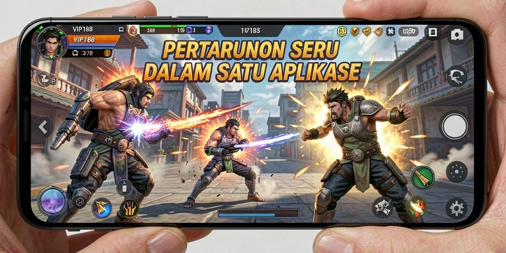 Tampilan gameplay seru di VIP188 dengan aksi bertarung yang mendebarkan.