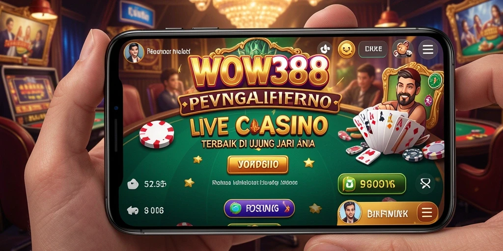 Tampilan permainan Live Casino yang mendebarkan dan interaktif.