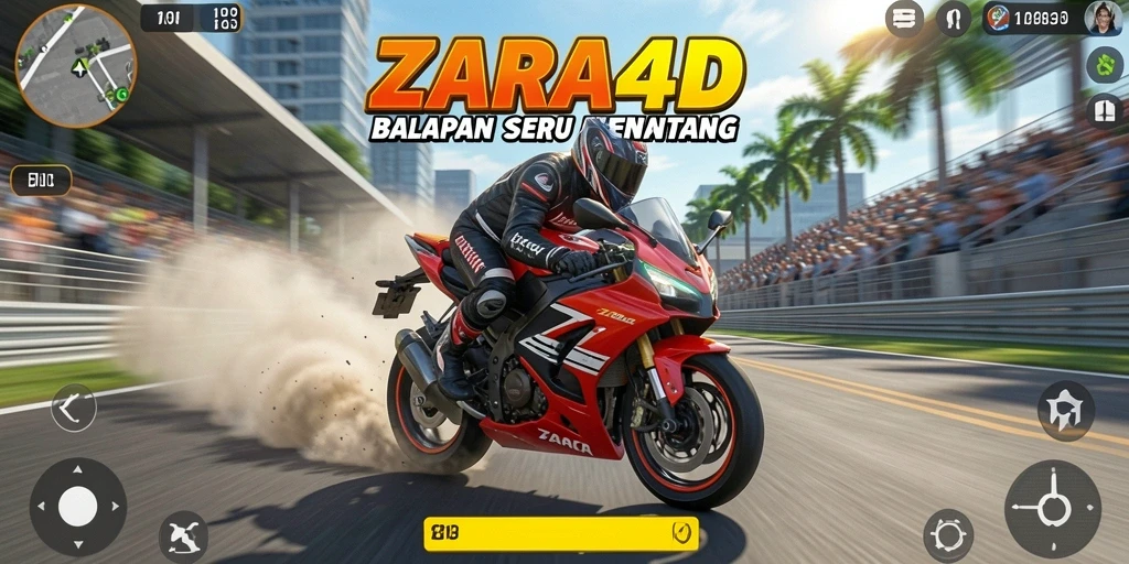 Screenshot ZARA4D menunjukkan aksi balapan motor yang mendebarkan.